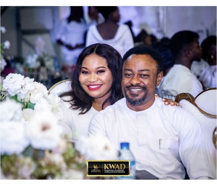 Smiling leader with wife at KWAD